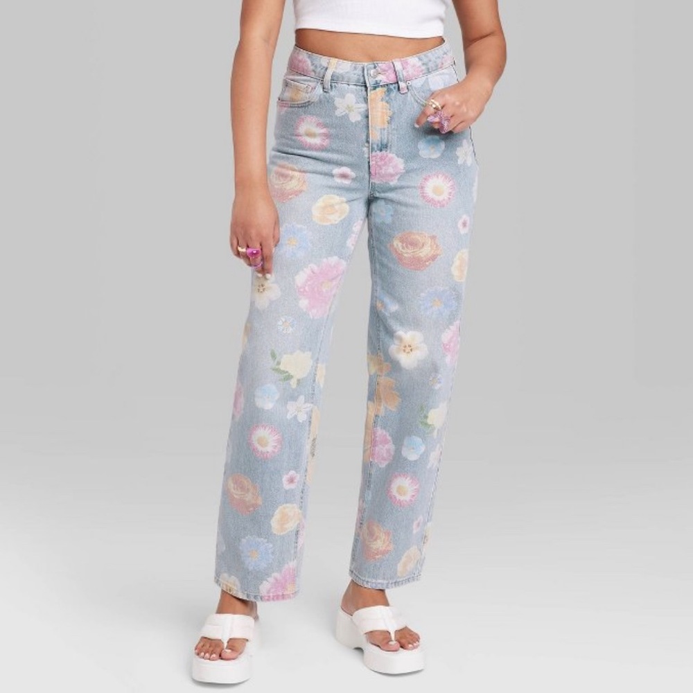 Wild Fable Floral Print Jeans